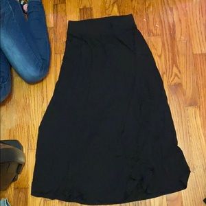 cute black long skirt
